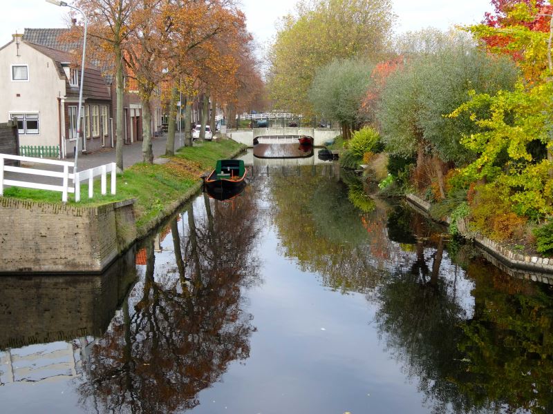 Blick auf einen Kanal in Enkhuizen