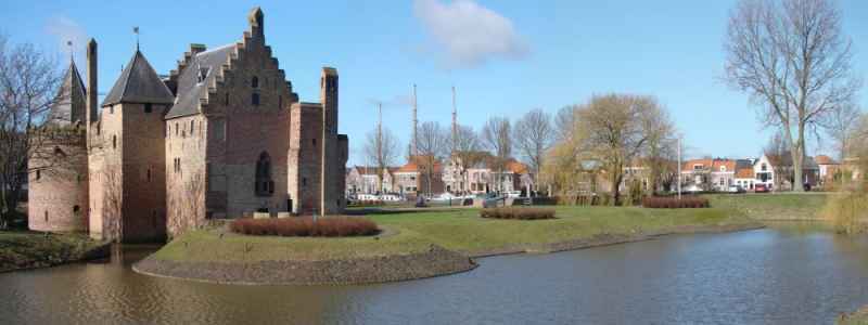 Die Burg Radboud in Medemblik am IJsselmeer